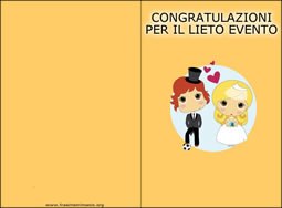 Biglietti matrimonio simpatici