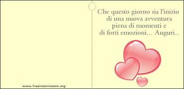 Biglietto Matrimonio