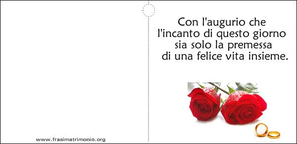 Biglietto Auguri matrimonio