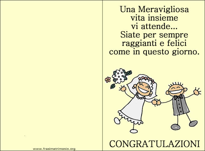 FRASI AUGURI MATRIMONIO