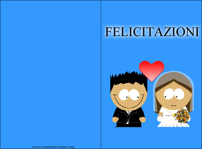 Biglietto Felicitazioni matrimonio