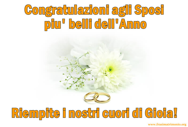 CONGRATULAZIONI SPOSI